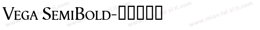 Vega SemiBold字体转换